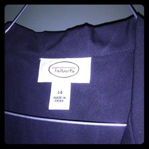 Long Black Cotton Button Down Dress by Talbolts